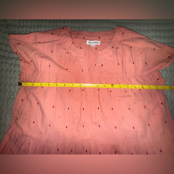 Roller Rabbit Acote Pamela 100%Cotton Short Sleeves Tiered Mini Dress size Small - Picture 2 of 11